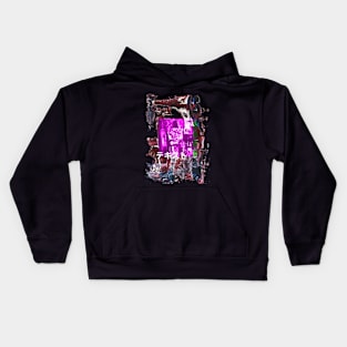 Abstract painting collage Kids Hoodie